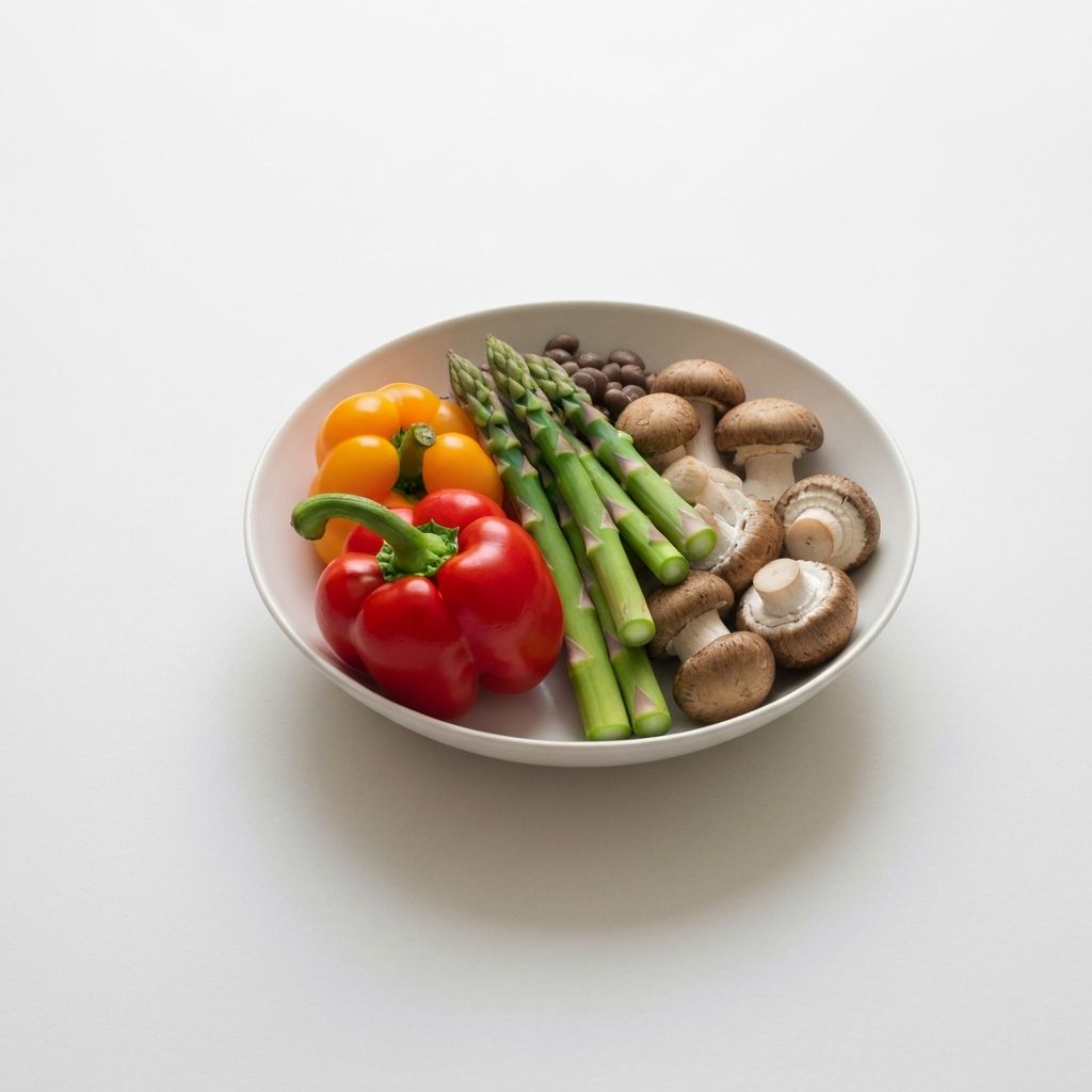 Healthy balanced meal with natural foods